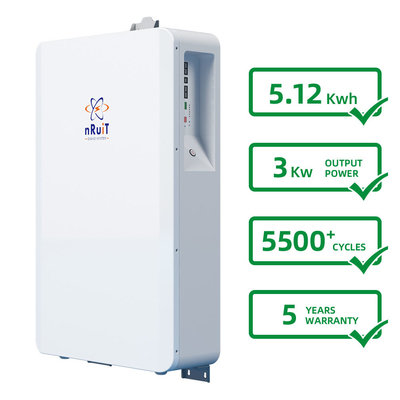 lithium Ion Battery DOD 90% de la batterie 5kw de la Chambre 3000W 6000 cycles