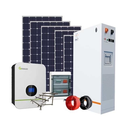 Système d'alimentation solaire résidentiel de dessus de toit système/12kw de panneau solaire de MPPT 48V