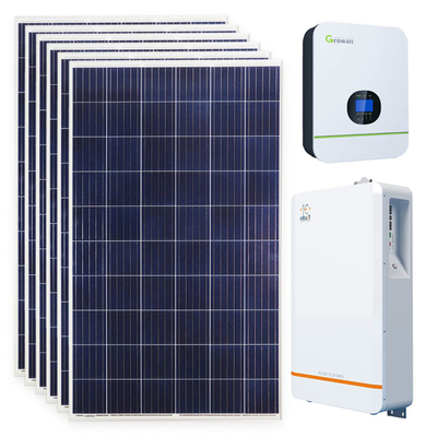 système 9Kwh/solaire solaires électriques outre des réseaux 86Kg pour la maison