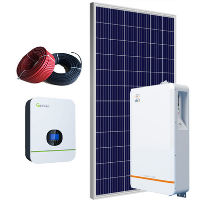 système solaire solaire de dessus de toit système/480Ah du ménage 51.2V pour 22.86Kg à la maison