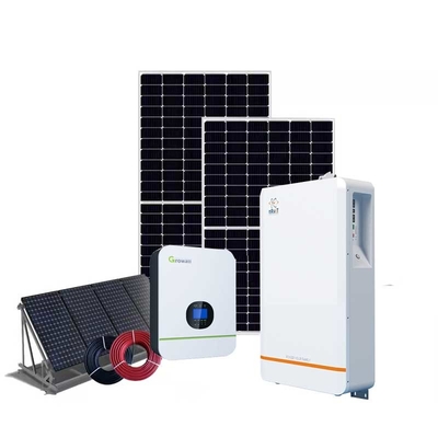 Système solaire électrique de picovolte de panneau solaire de système Growatt 5000TL 400w de 60VDC CATL