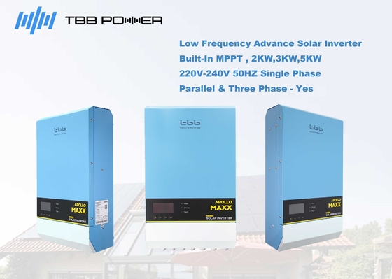 Inverseur hybride solaire basse fréquence pur 60A 48v 2kw de l'onde sinusoïdale de TBB MPPT