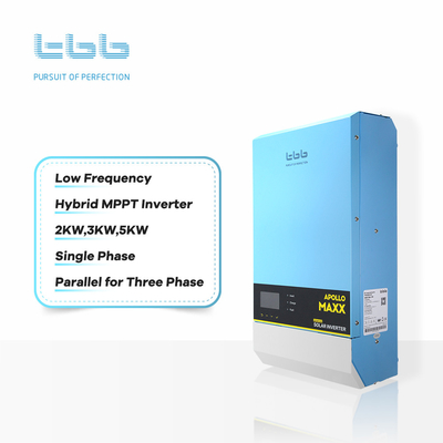APOLLO MAXX Hybrid Solar Inverter 24V 48V 3kw 5kw 7kw 6kw 8kw avec des traqueurs de MPPT