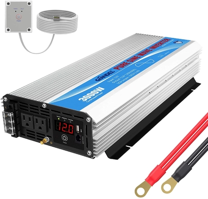 inverseur pur DC12V de puissance d'onde sinusoïdale 3000W à AC120V avec à télécommande