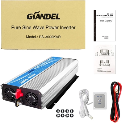 inverseur pur DC12V de puissance d'onde sinusoïdale 3000W à AC120V avec à télécommande