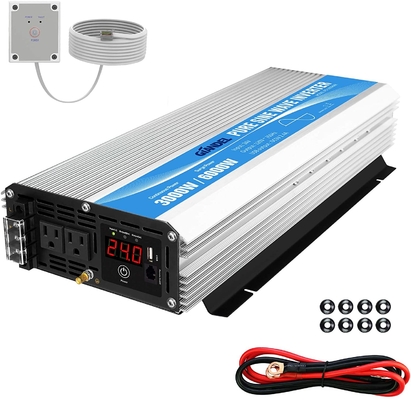 Inverseur solaire hybride pur 3000W MSDS UN38.3 d'onde sinusoïdale de DC24V