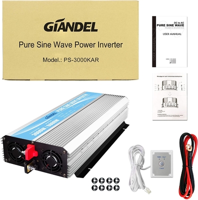 Inverseur solaire hybride pur 3000W MSDS UN38.3 d'onde sinusoïdale de DC24V