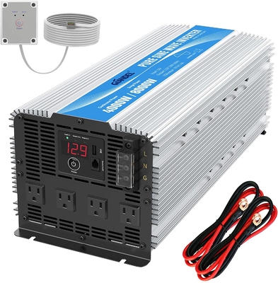 Inverseur pur solaire hybride résistant de puissance d'onde sinusoïdale de l'inverseur LED 4000W de 12V 2.4A