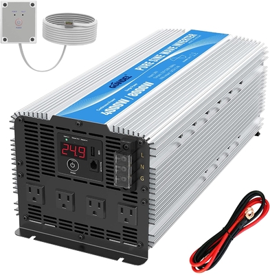 Inverseur pur 1.5Amps d'onde sinusoïdale de Giandel 4000W 24V avec quatre débouchés à C.A.