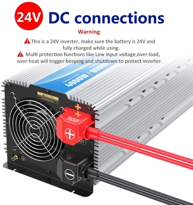 Inverseur pur 1.5Amps d'onde sinusoïdale de Giandel 4000W 24V avec quatre débouchés à C.A.