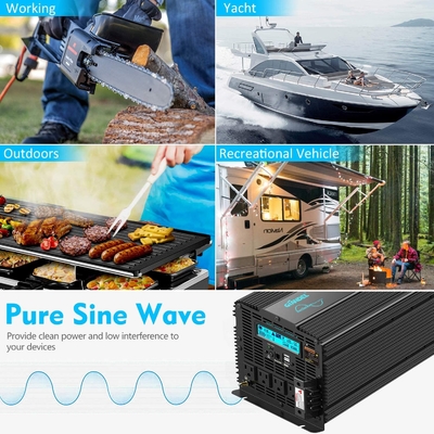 Inverseur pur résistant solaire hybride de puissance d'onde sinusoïdale de Giandel 4000W d'inverseur de DC24V