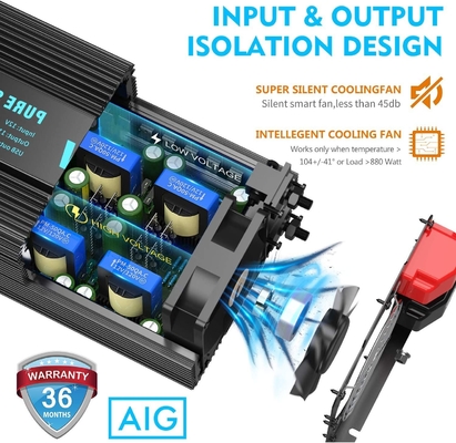 Inverseur pur résistant solaire hybride de puissance d'onde sinusoïdale de Giandel 4000W d'inverseur de DC24V